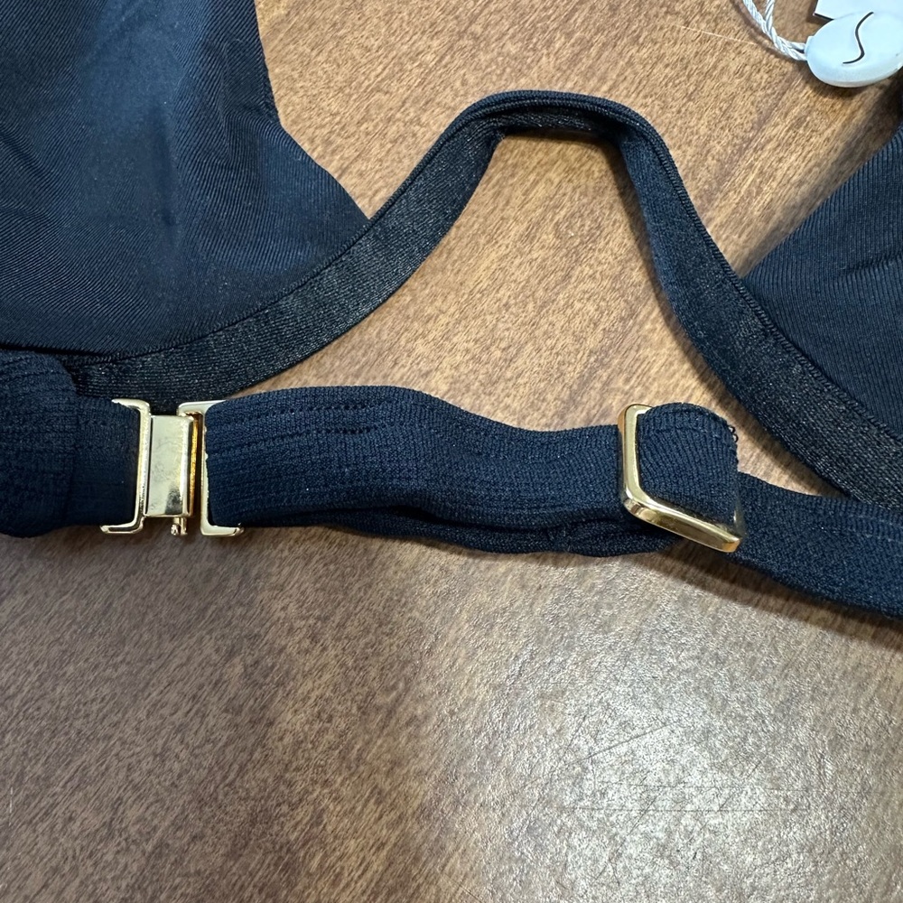 Naked Swimwear Chic Black Plunge Bikini Top Becky Top - Picture 6 of 7